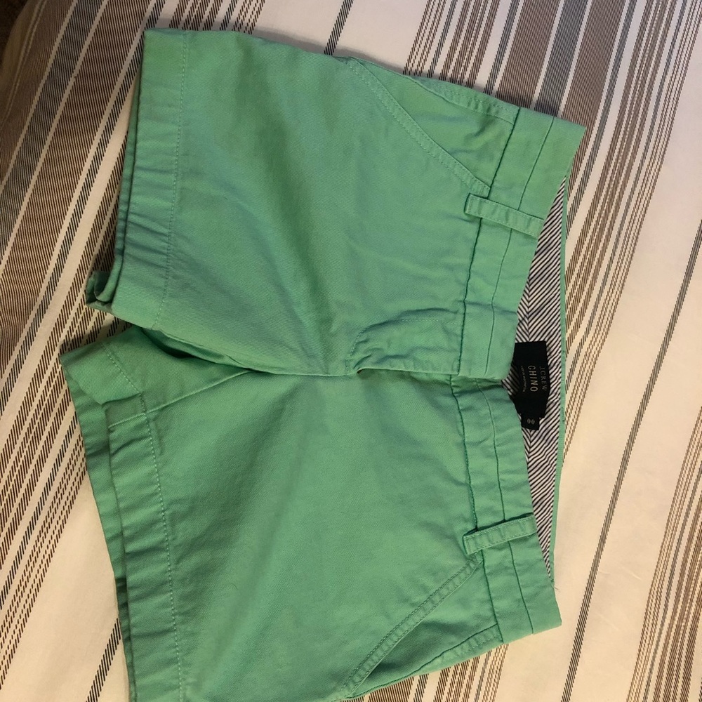 Jcrew Green Chino Shorts 3” inseam